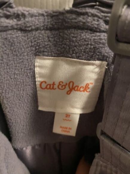 Cat & Jack 2 Piece Snowsuit Set - Size 2T. Blue/Gray - Picture 4 of 4